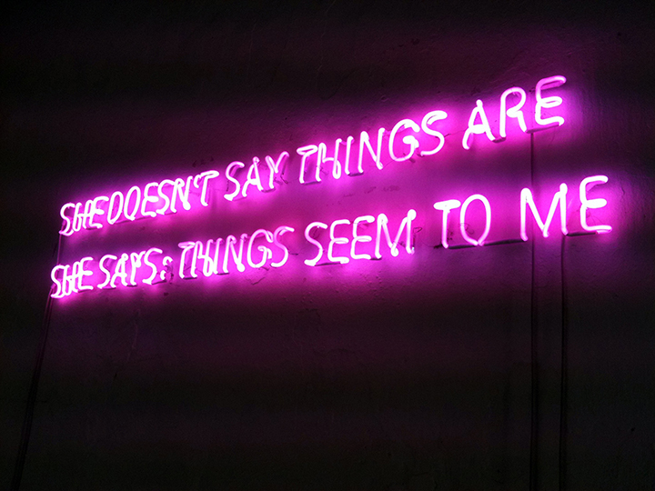 She doesn't say things are. She says: things seem to me, 2011
