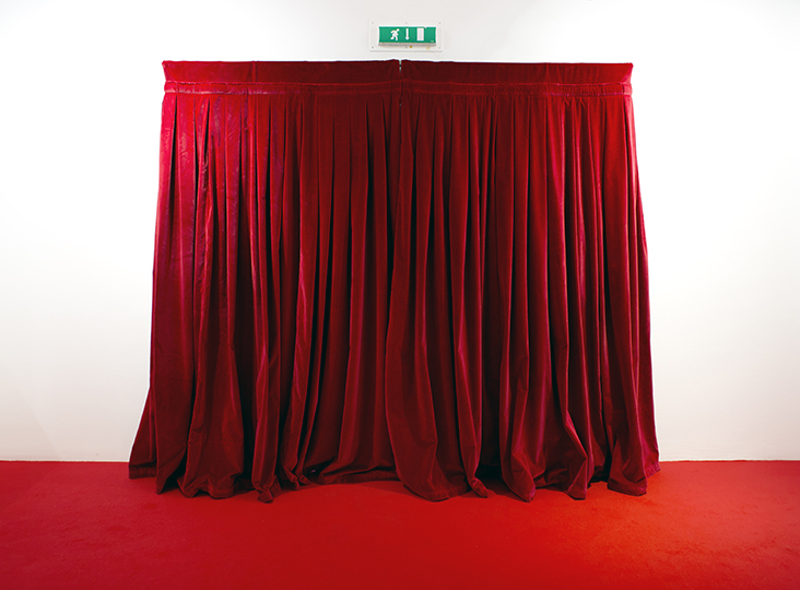 Untitled (red curtain), 2023